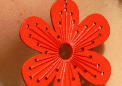 earring, ear, red, hang, jewellery, coloured, colorful